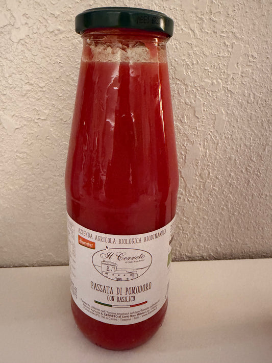 Passata di Pomodoro Con Basilico - Pureed Tomatoes with Basil