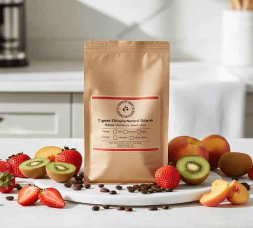 Organic Ethiopian Sidamo Coffee Beans - Light Roast by Blend of Hope